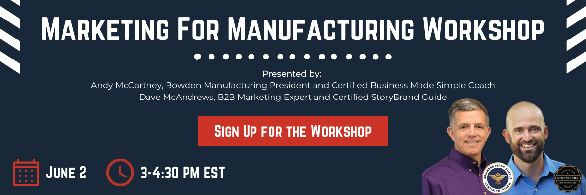 Marketing for Manufacturing Workshop